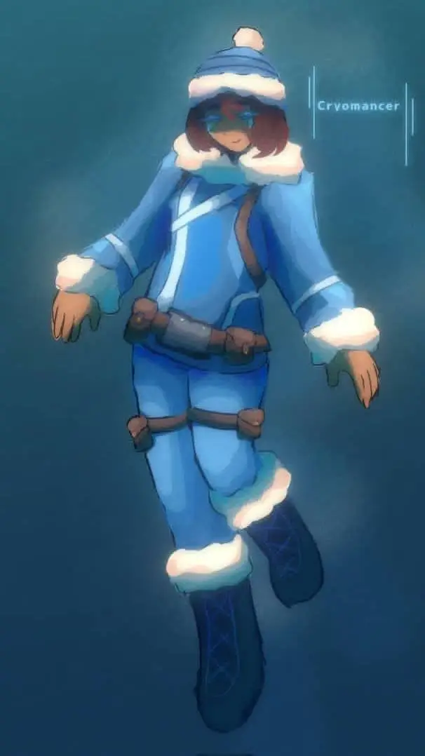 ai character: TDS Cryomancer background