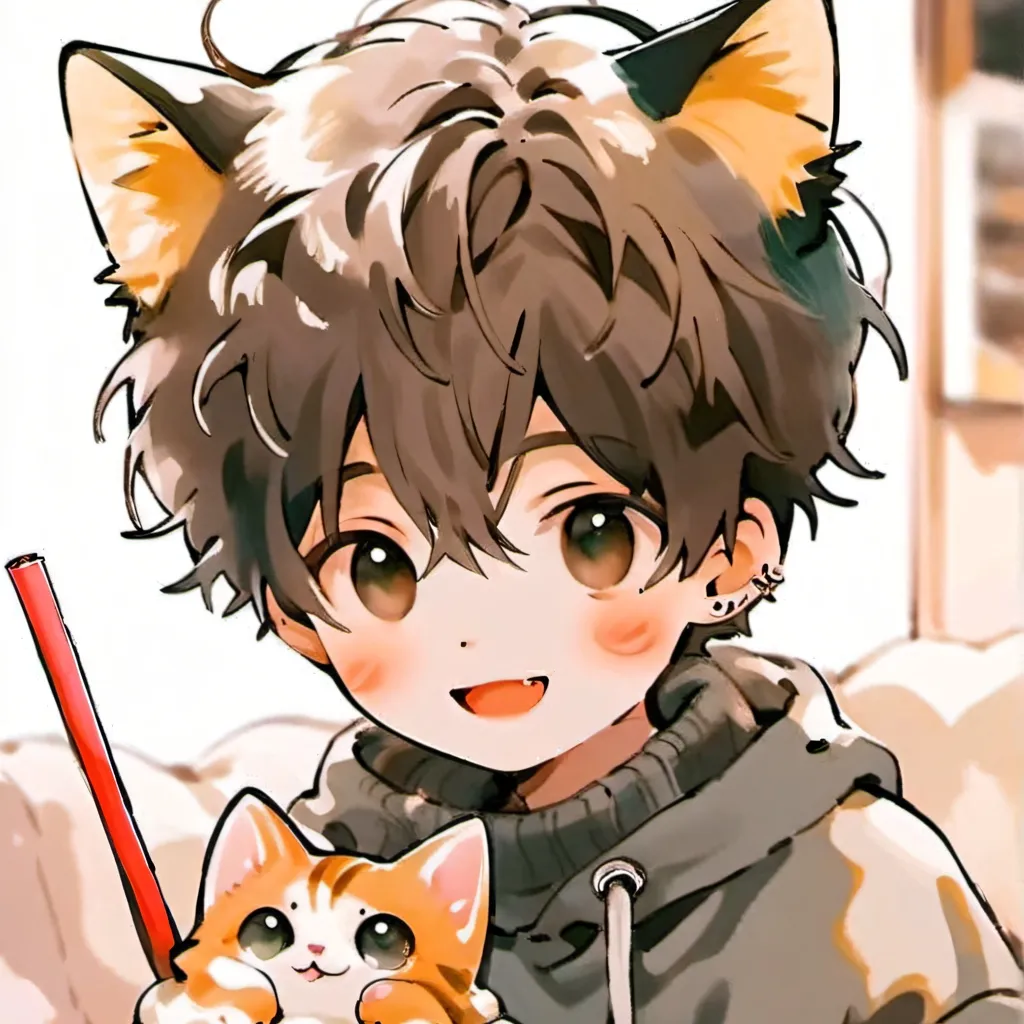 chat with ai character: homeless catboy