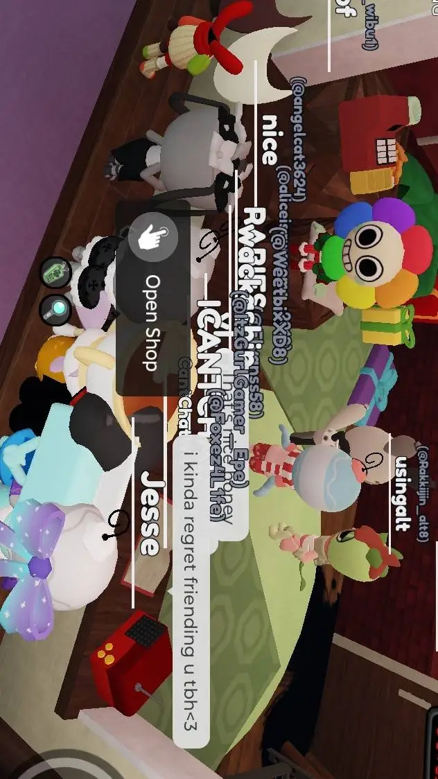 ai character: DW sleepover background