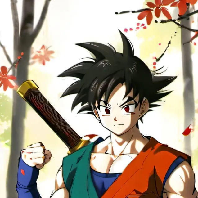 chat with ai character: kid goku