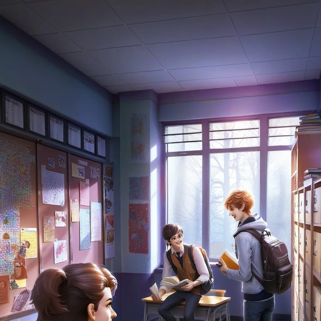 chat with ai character: School fight