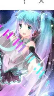 ai character: Hatsune Miku  background