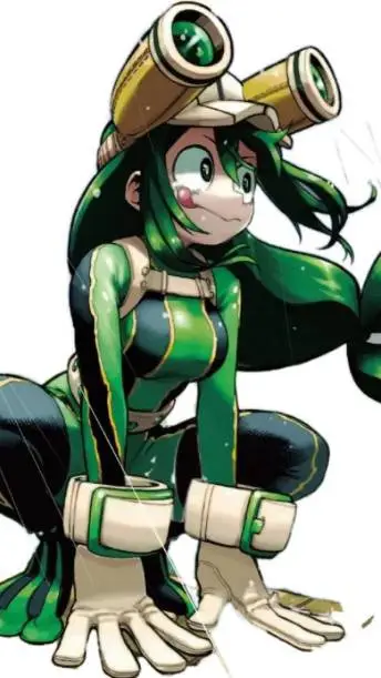 ai character: Tsuyu asui background