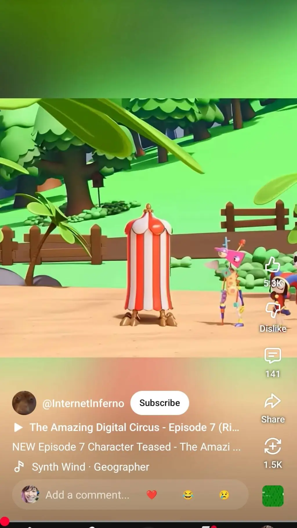 ai character: tadc episode 7  background