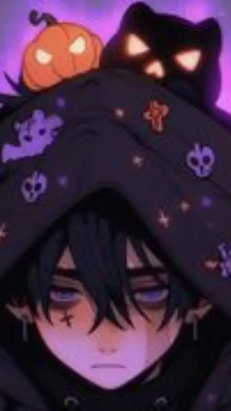 ai character: MHA Halloween  background
