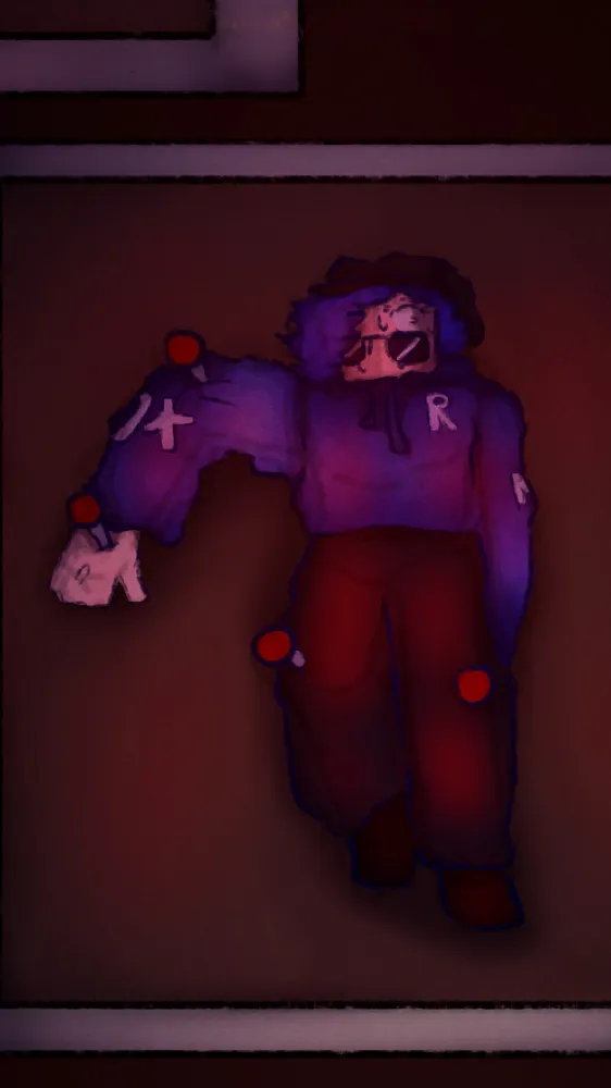 ai character: Sweaters_ndynamite background