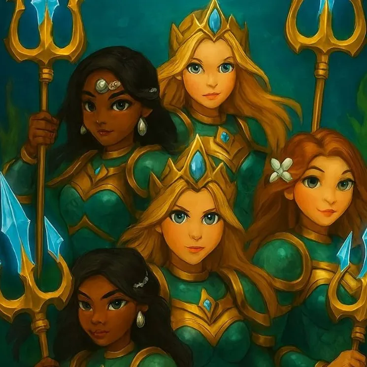 chat with ai character: Armoured Mermaids