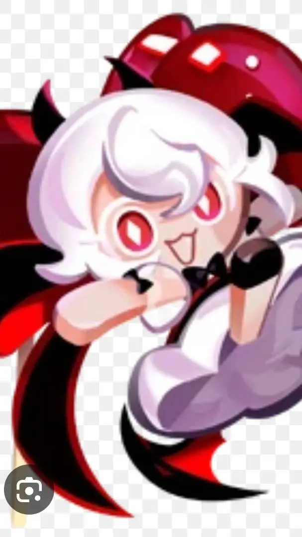 ai character: candy apple cookie background
