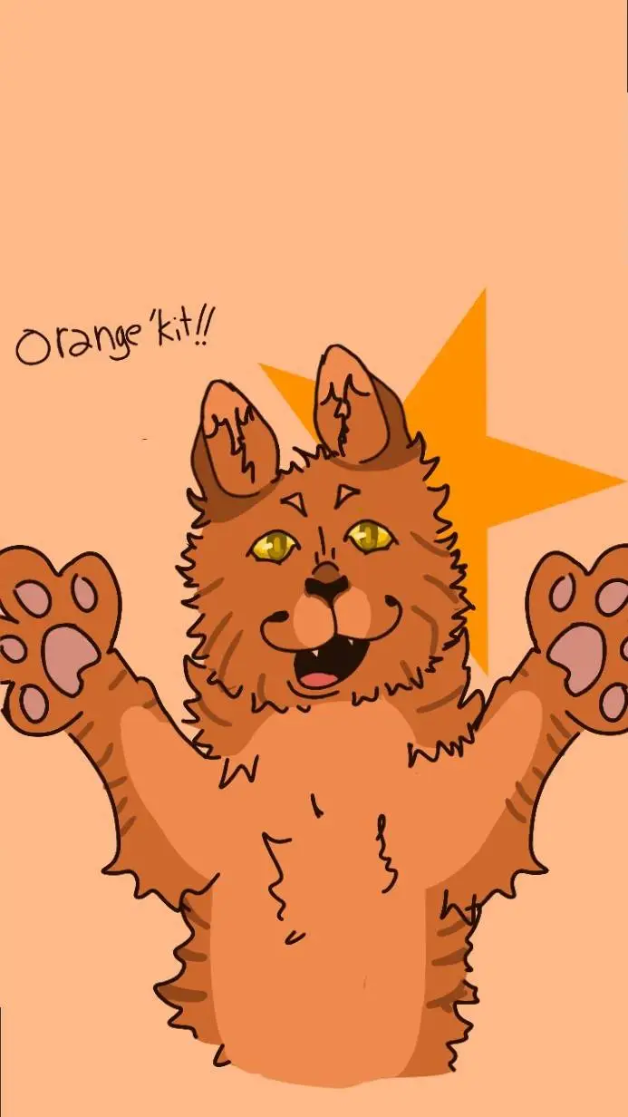 ai character: Orange'Kit background