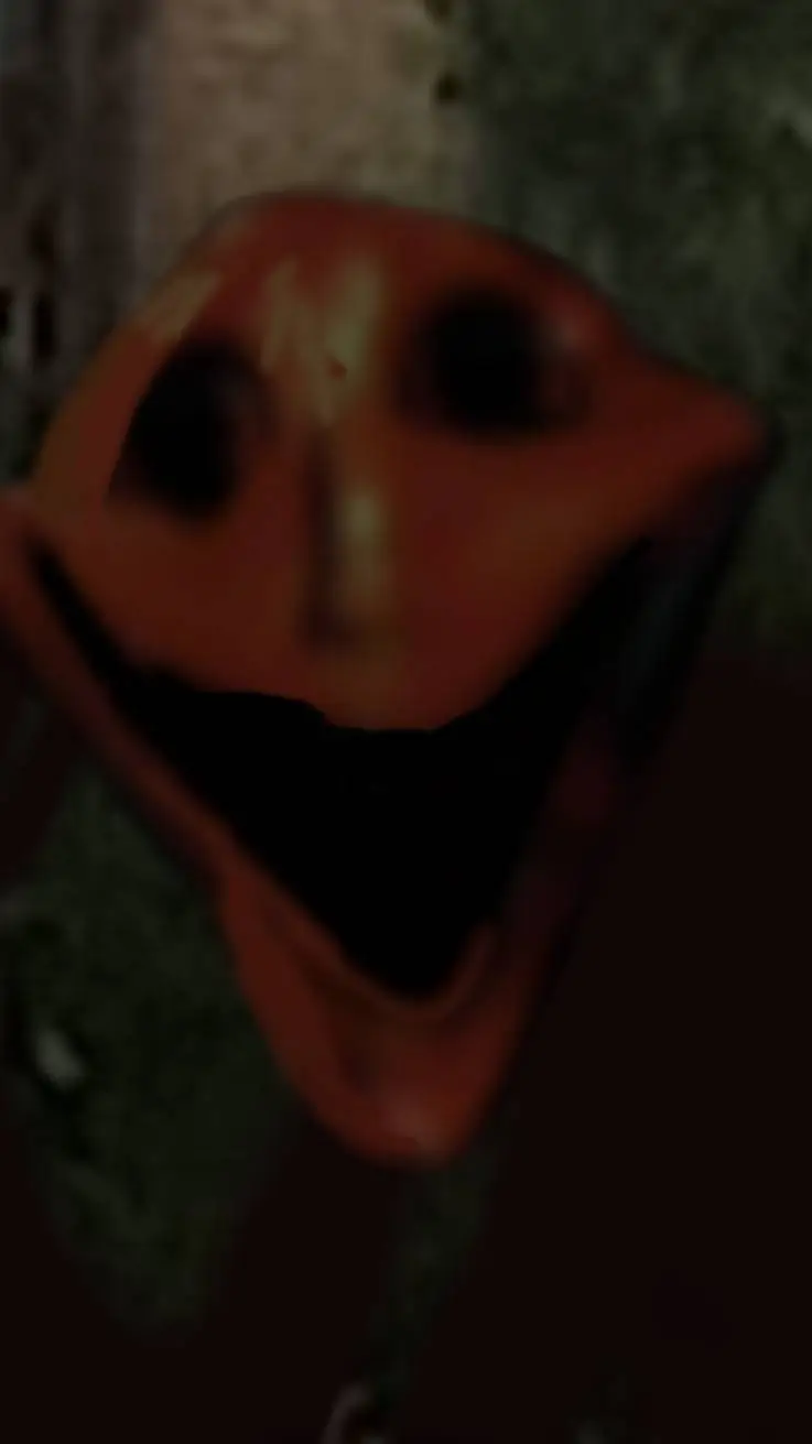 ai character: smiling face  background