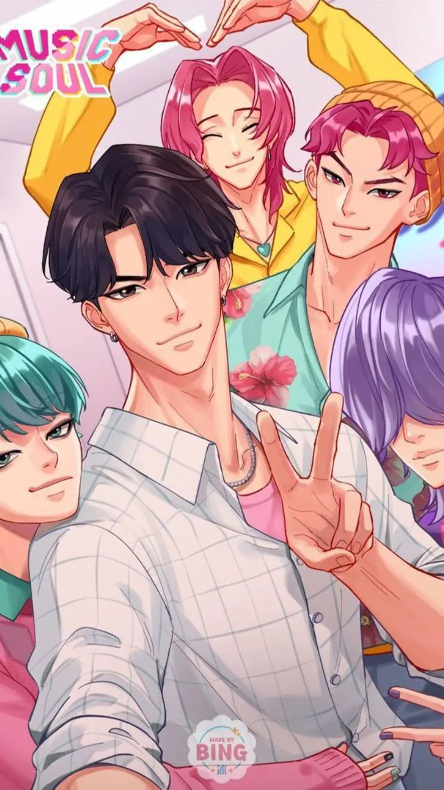 ai character: Saja boys background