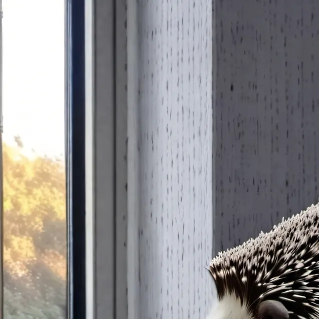 chat with ai character: a hedgehog roomba