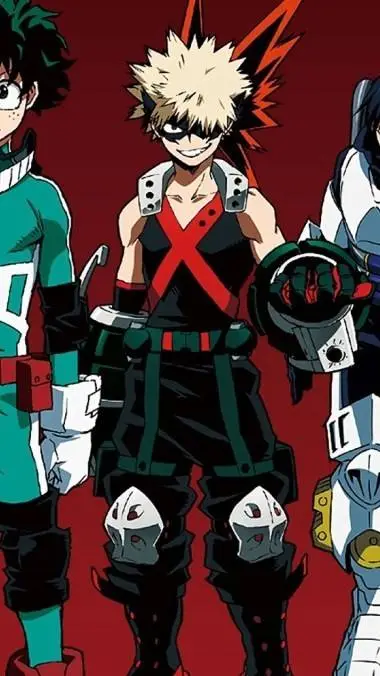 ai character: MHA XMas background