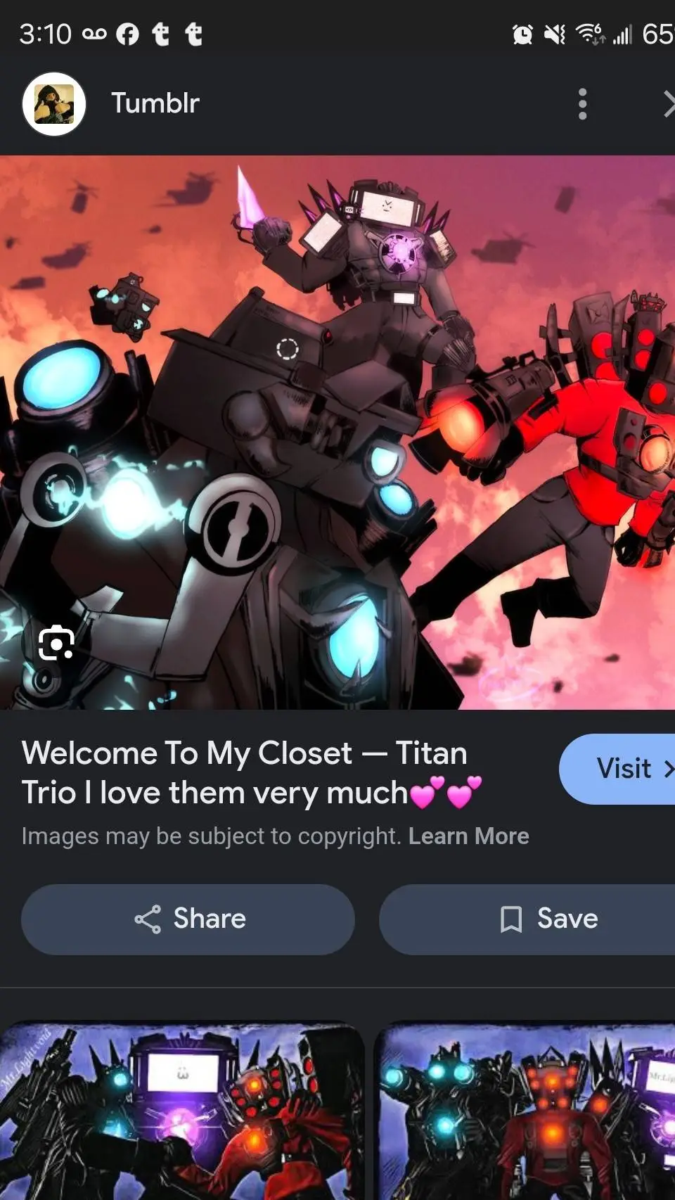 ai character: tiny titan trio  background
