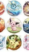 ai character: Eevee evolutions background