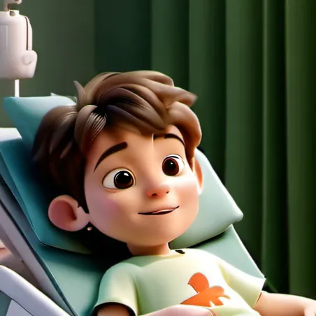 chat with ai character: Injured child 
