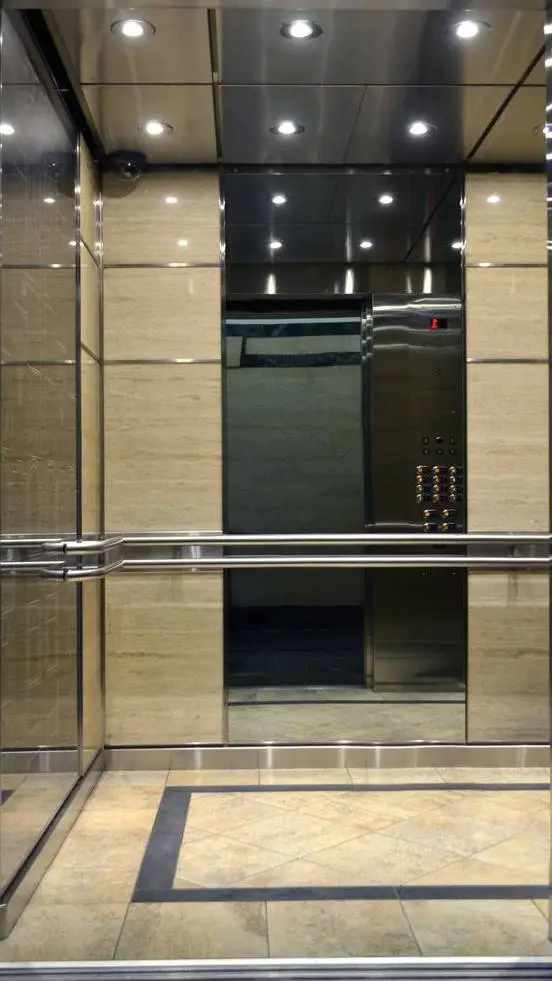 ai character: stuck in elevator background