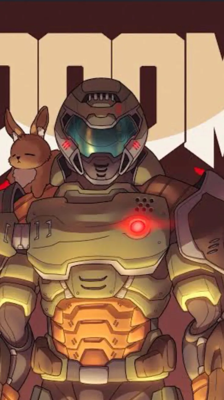ai character: Doomslayer  background