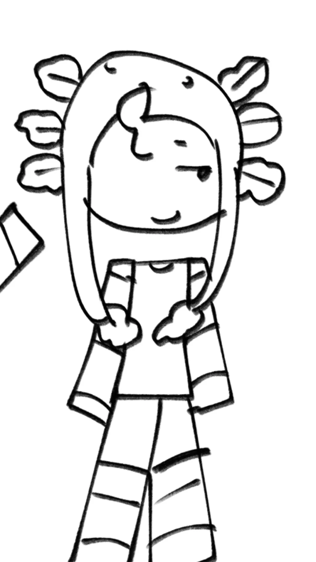 ai character: Axolotl kid background