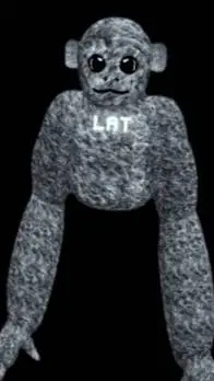 ai character: little baboon background