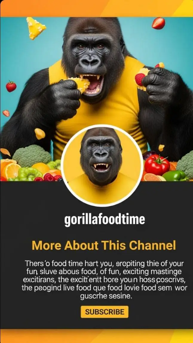 ai character: gorillafoodtime background