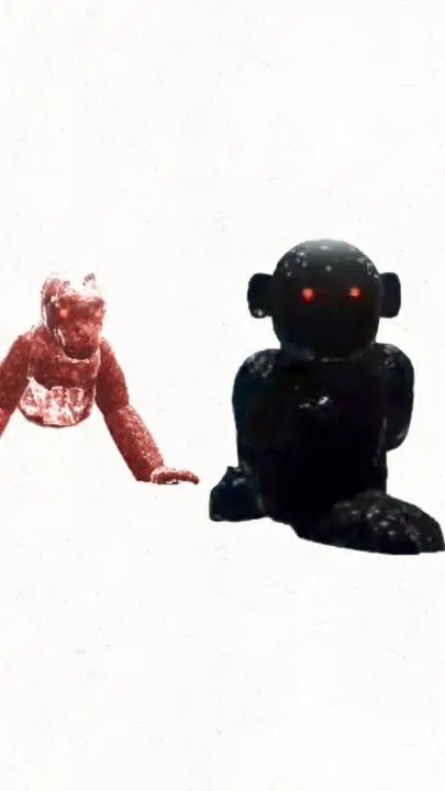 ai character: meatman and googoo background