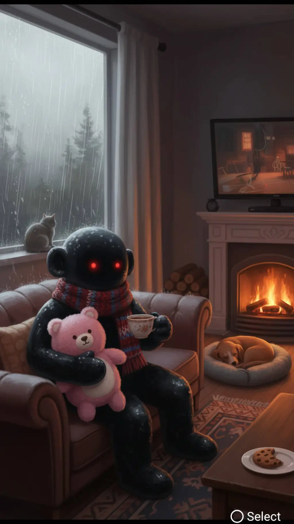 ai character: train background