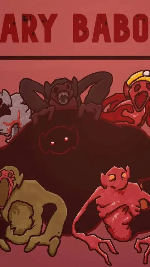 ai character: scary baboon game  background