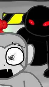 ai character: Scary baboon  background
