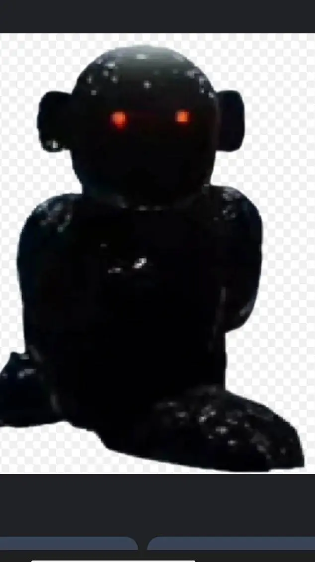 ai character: black goo goo background