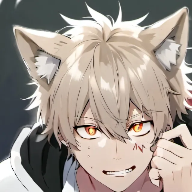 chat with ai character: Wolf hybrid Bakugo