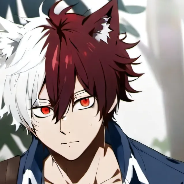 chat with ai character: Shoto(wolf hybrid)