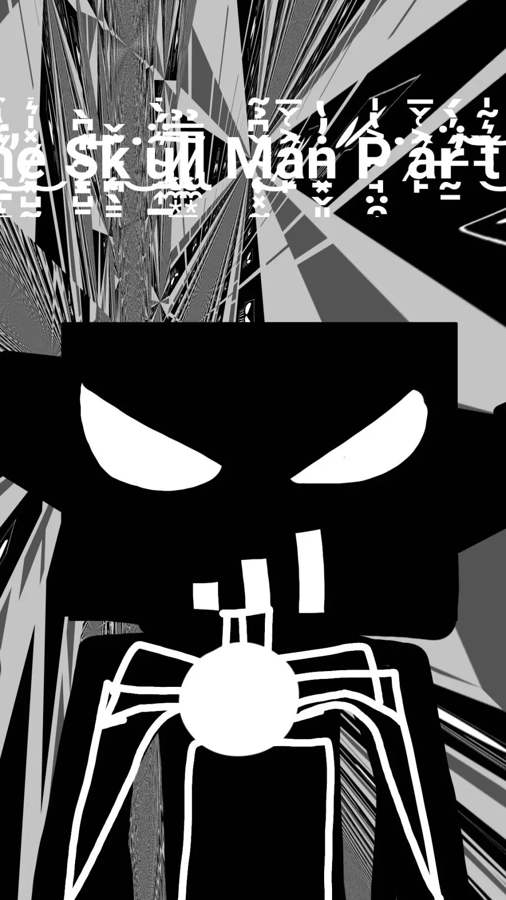 ai character: THE SKULL MAN UPE background