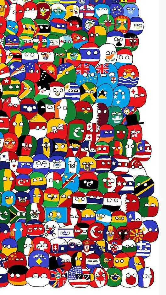 ai character: Countryballs background