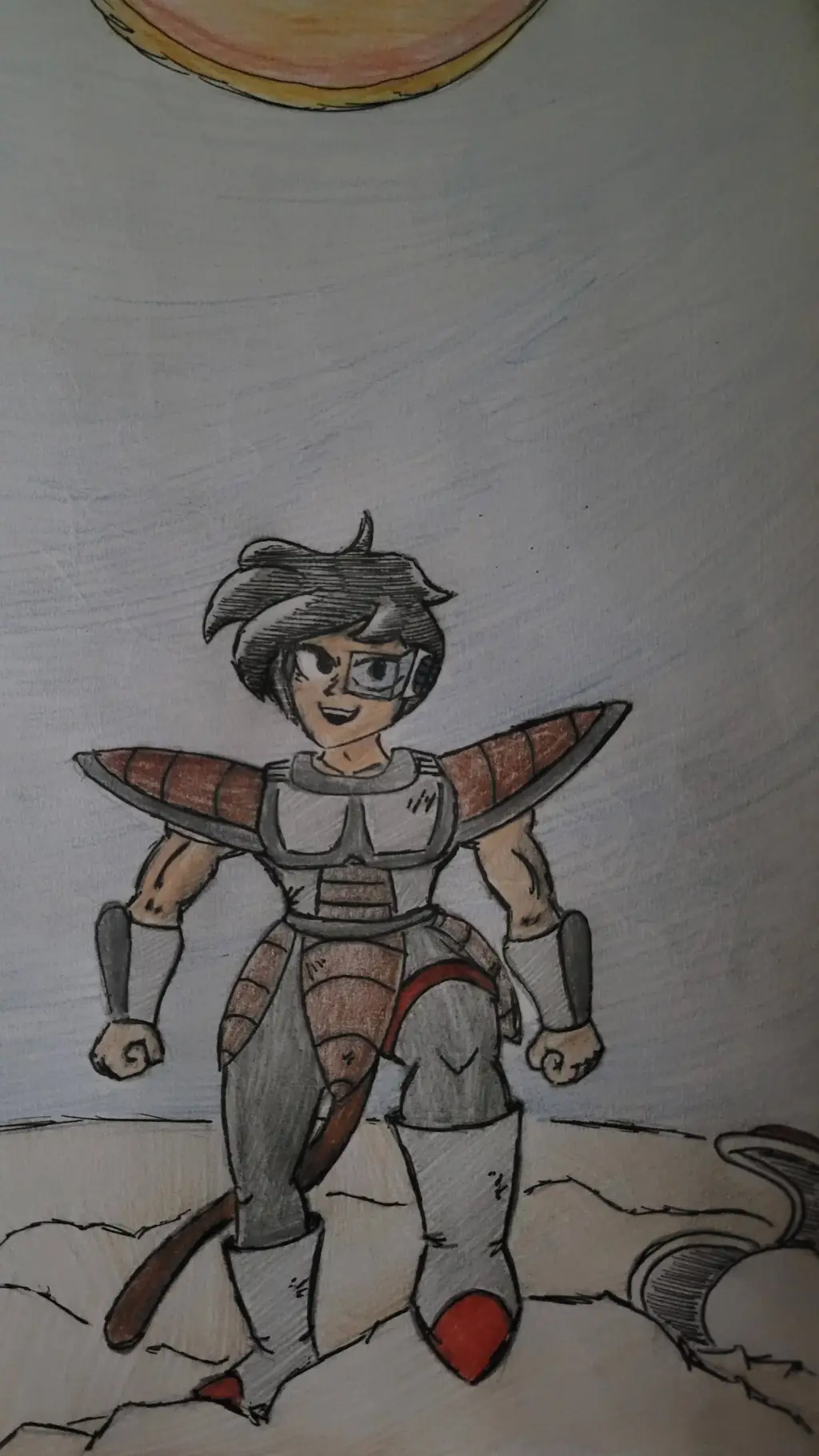ai character: Itaiya [Saiyan] background