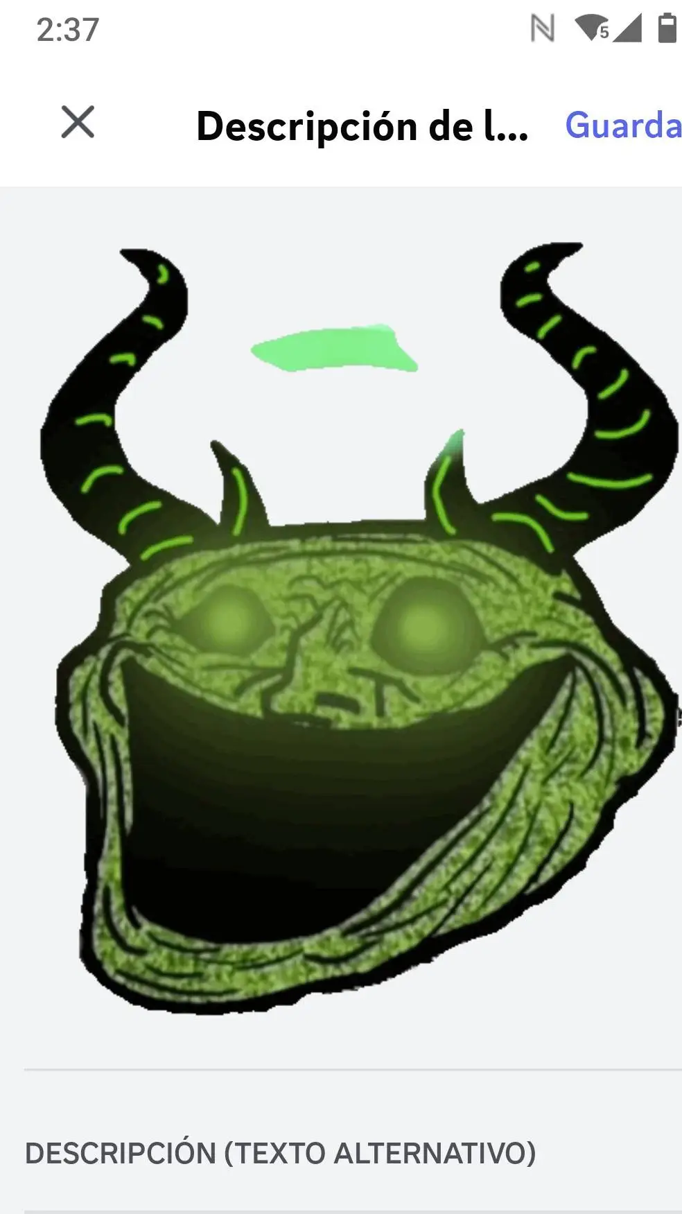 ai character: troll face background