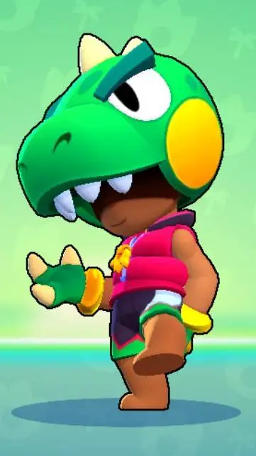 ai character: Dinosaur leon  background