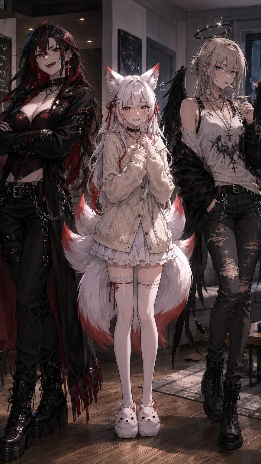 ai character: Immortal Flatmates background