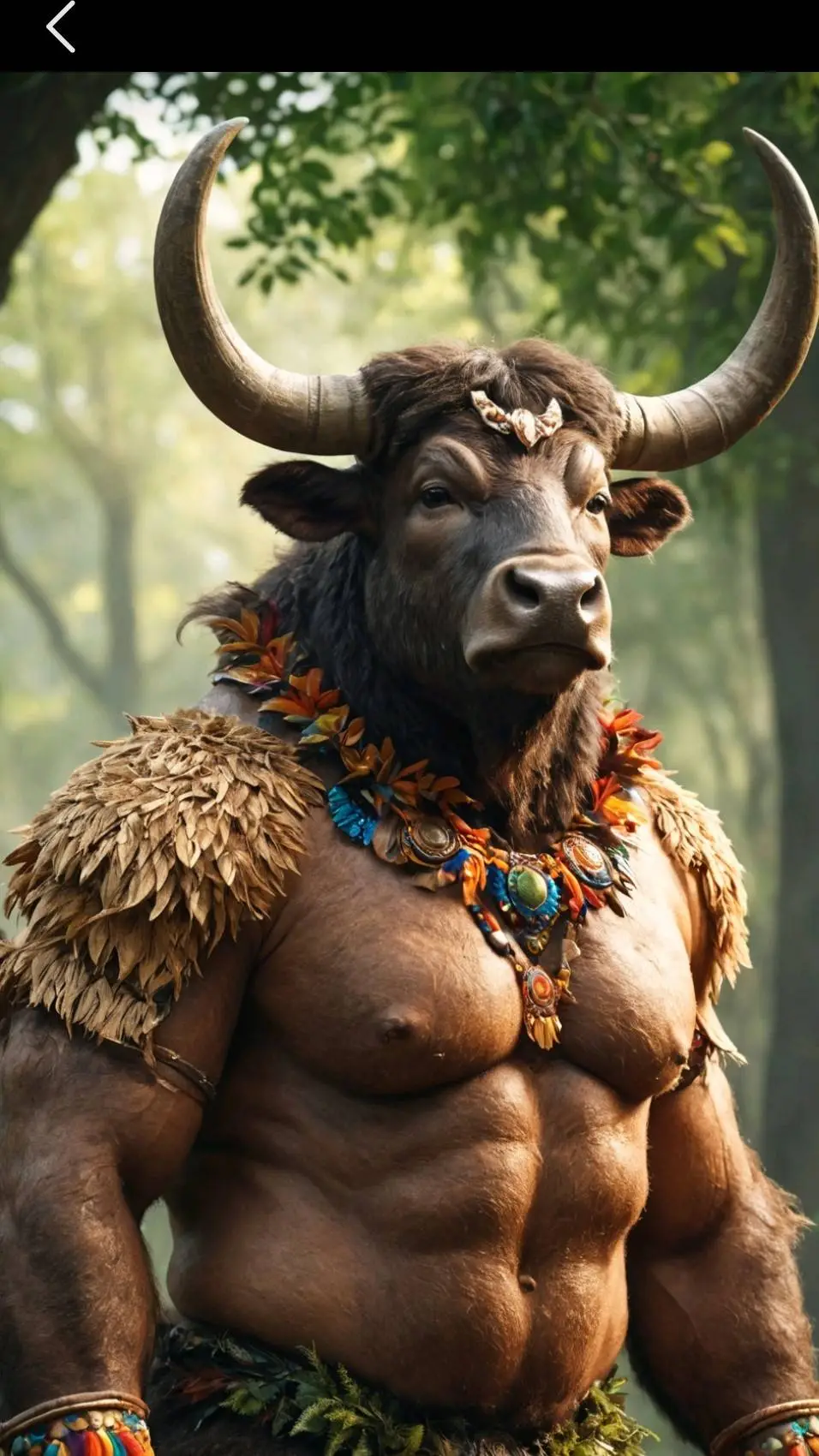 ai character: Forest Guardian  background