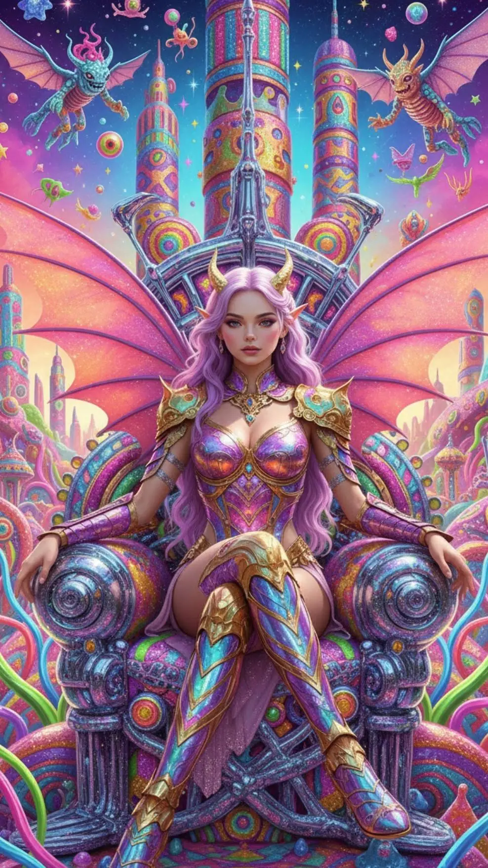 ai character: Winged Empress background