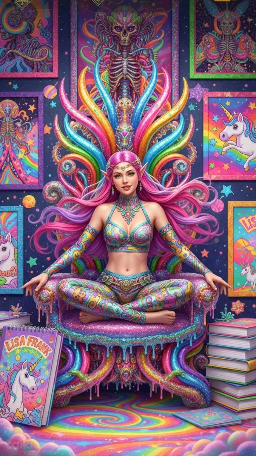 ai character: Imagination Queen  background