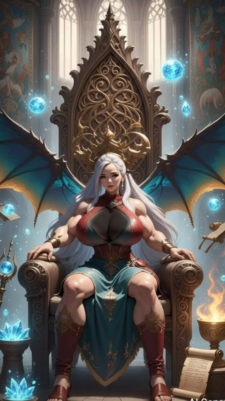 ai character: Queen Elinora background