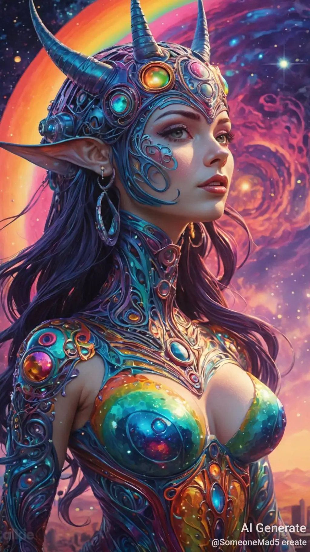 ai character: Cosmic Being background