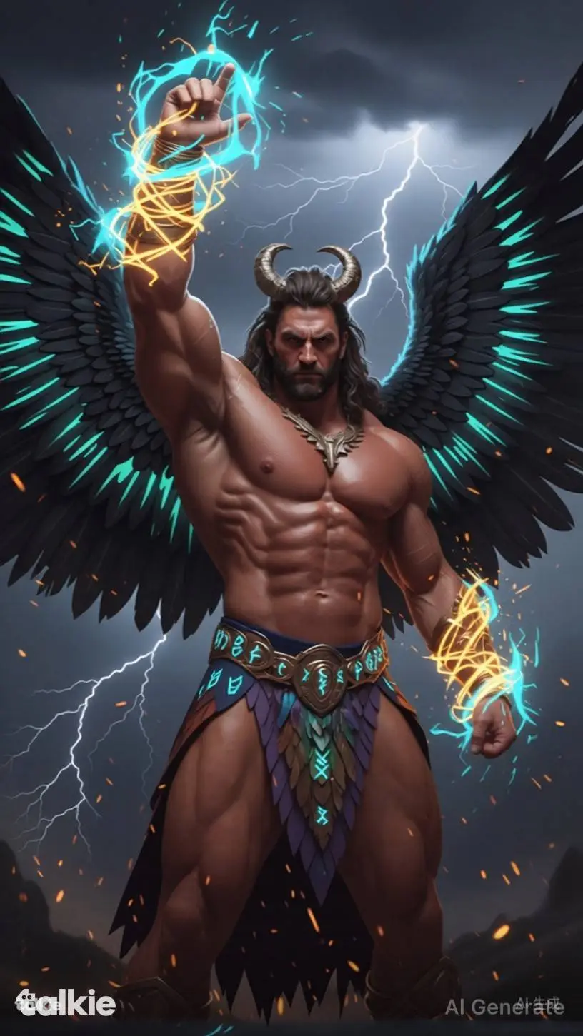 ai character: The Storm King background