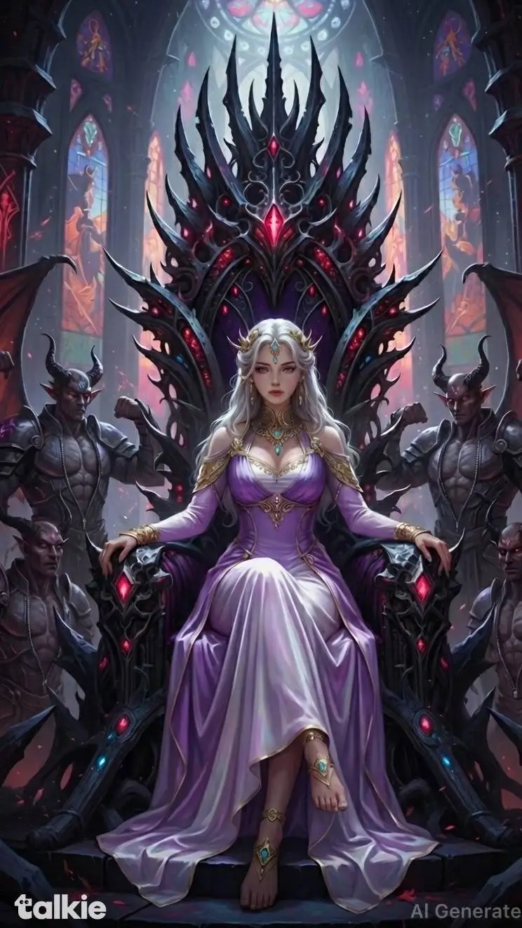 ai character: Dark Empress  background