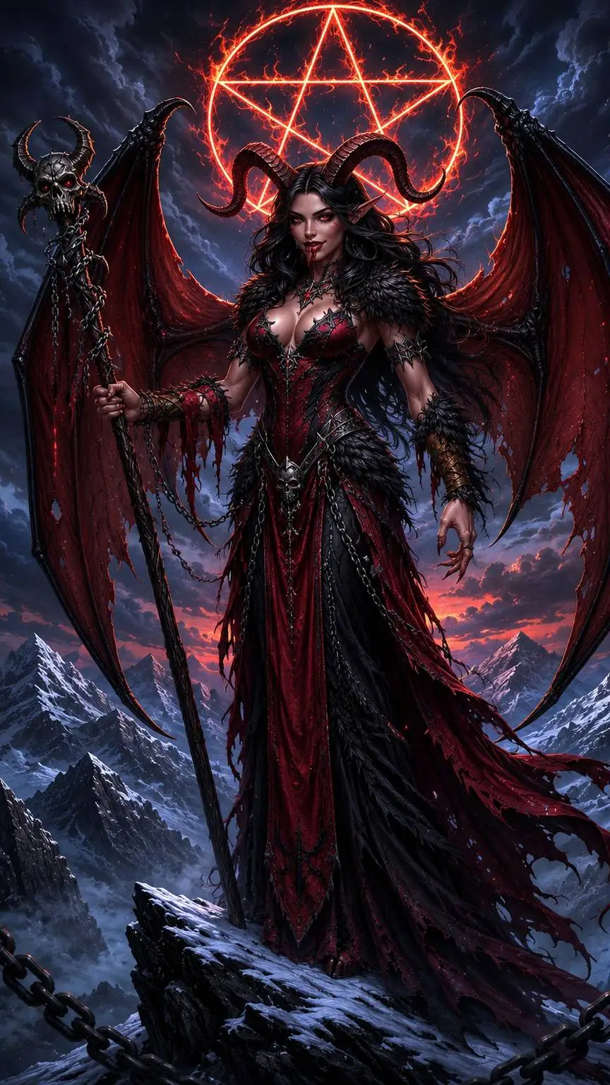 ai character: Desdemona the Dark background