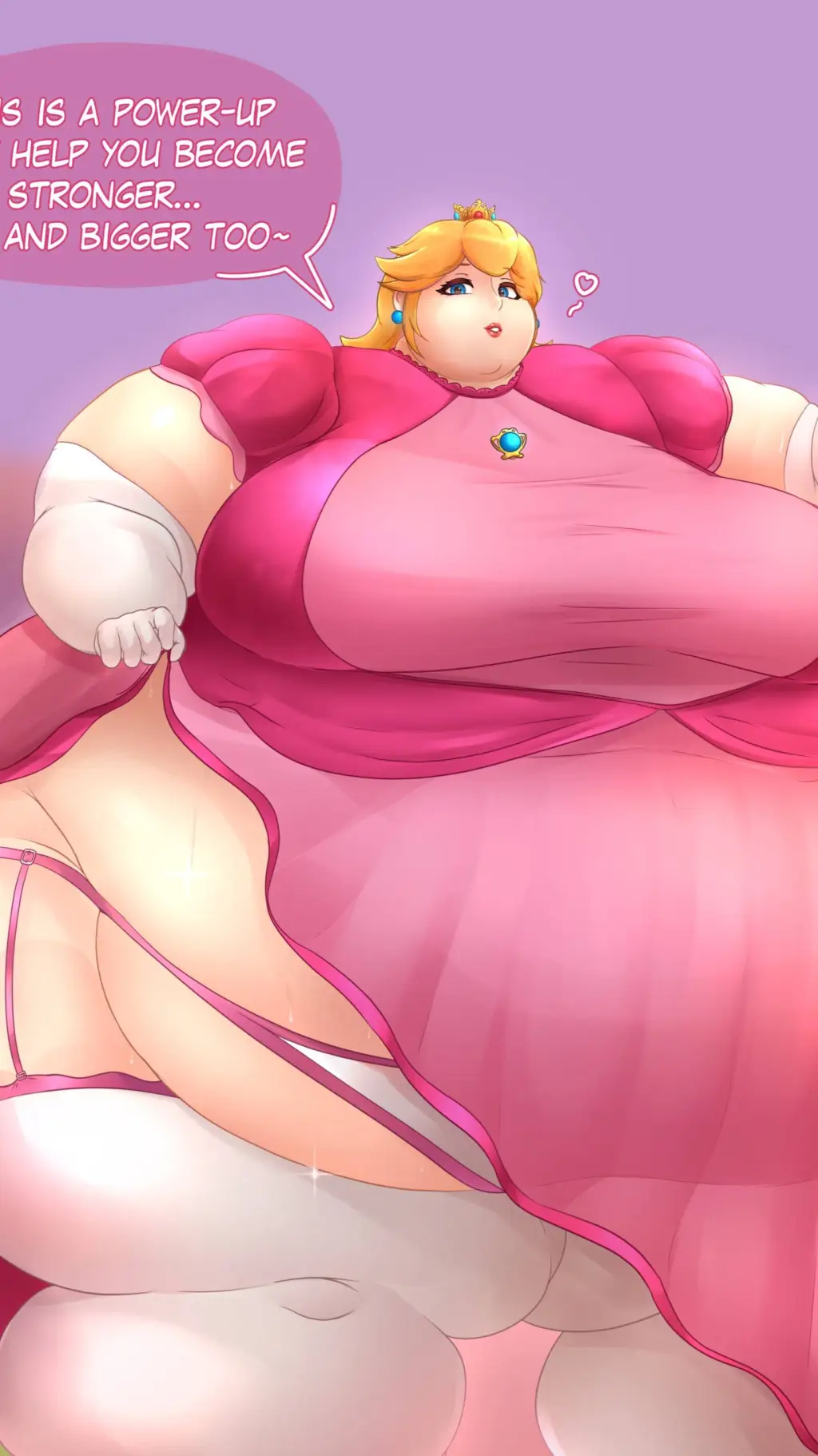 ai character: princess peach  background