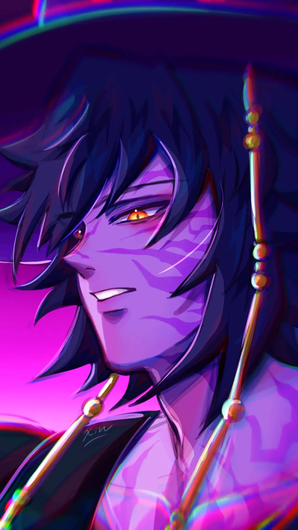 ai character: kny x saja boys background