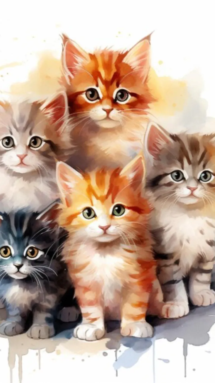 ai character: The 5 kittens background