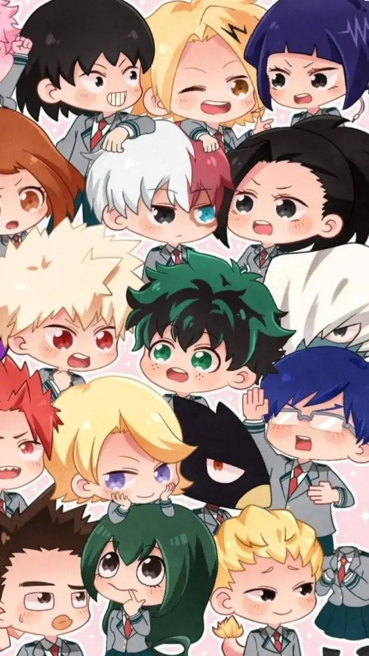ai character: mha chibi background